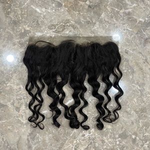 New! 16” 13x4 Loose / Natural Wave Virgin Human Hair Lace Frontal